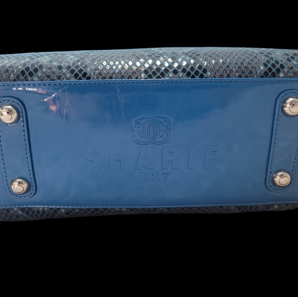Original By Sharif 1827 Women’s HandBag, Leather, Blue NWOT - Picture 3 of 8